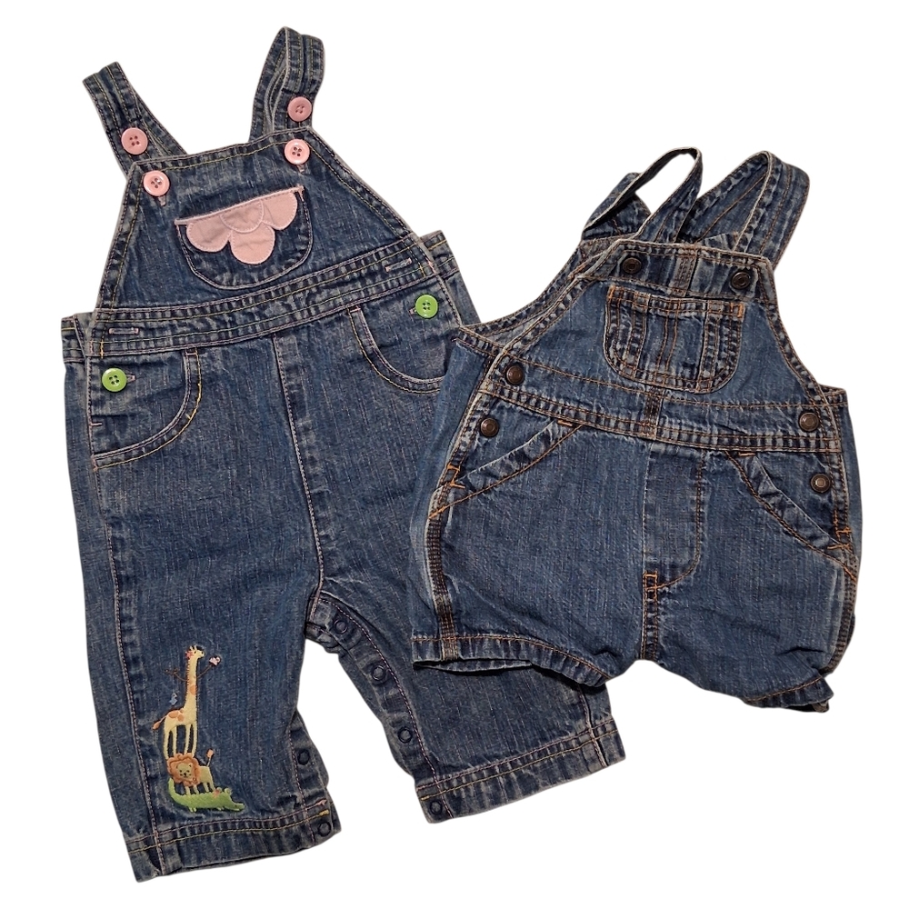 GAP & Gymboree | Denim Shorts & Pants Overalls | Baby Girl 0-3M